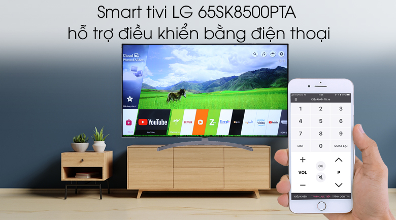 Smart Tivi NanoCell LG 4K 65 inch 65SK8500PTA