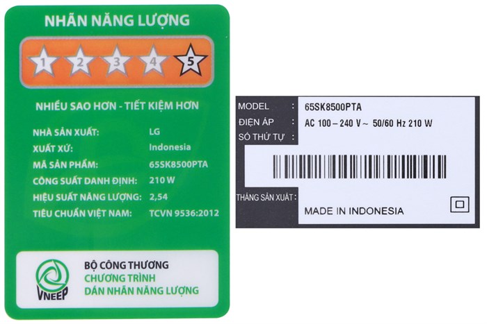 Smart Tivi NanoCell LG 4K 65 inch 65SK8500PTA