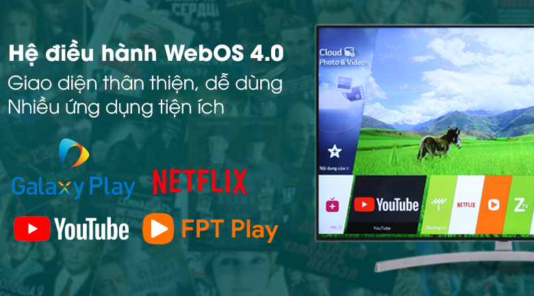 Hệ điều hành WebOS trên Smart Tivi LG 4K 49 inch 49SK8500PTA