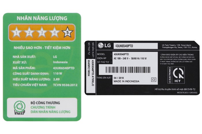 Smart Tivi LG 4K 43 inch 43UK6540PTD