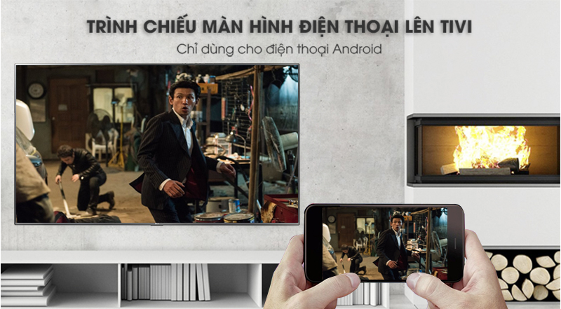 Chiếu màn hình điện thoại lên Smart Tivi LG 4K 55 inch 55UK6540PTD