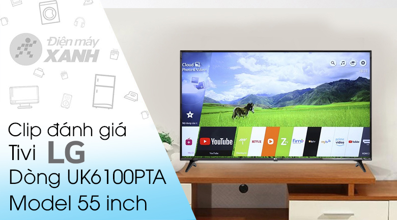 Smart Tivi LG 4K 55 inch 55UK6100PTA