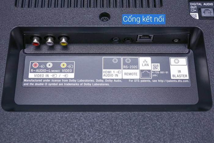 Android Tivi Sony 4K 55 inch KD-55X7500F Màu Đen