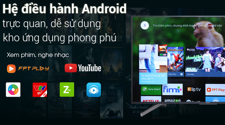 Android Tivi Sony 4K 65 inch KD-65X7500F