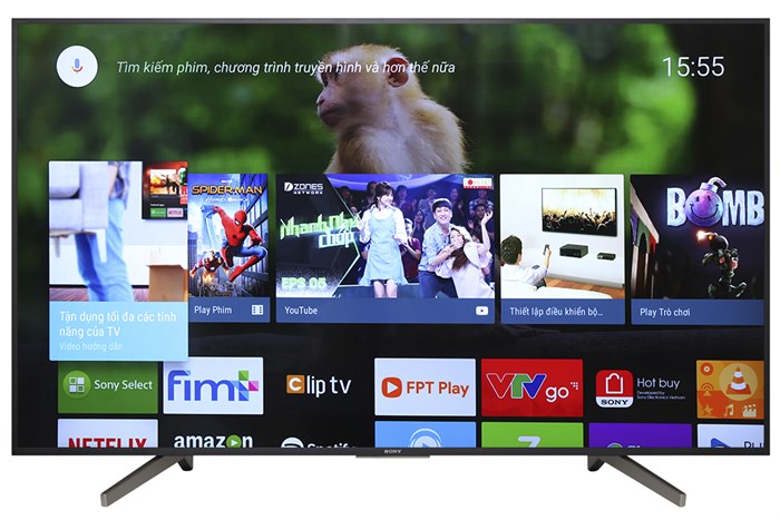 Android Tivi Sony 4K 65 inch KD-65X7500F Màu Đen