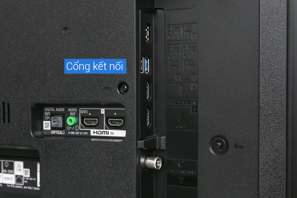 Android Tivi Sony 4K 65 inch KD-65X7500F Màu Đen