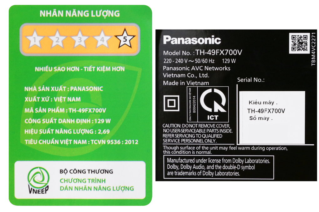 Smart Tivi Panasonic 4K 49 inch TH-49FX700V Màu Đen