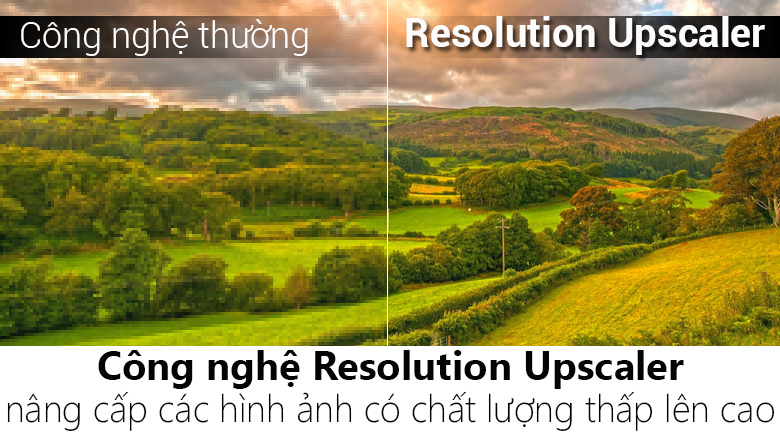 Công nghệ Resolution Upscaler trên Smart Tivi LG 43 inch 43LK5700PTA