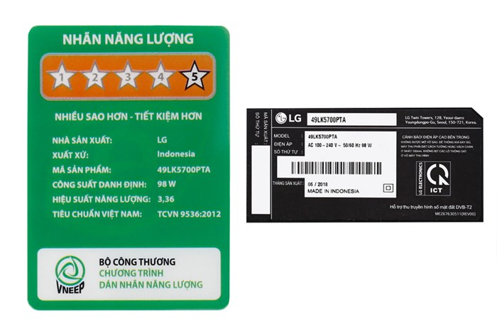 Smart Tivi LG 49 inch 49LK5700PTA Màu Đen