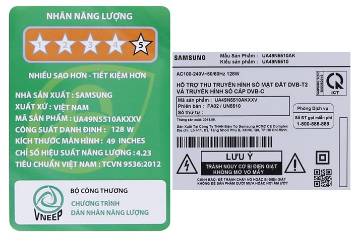 Smart Tivi Samsung 49 inch UA49N5510 Màu Trắng