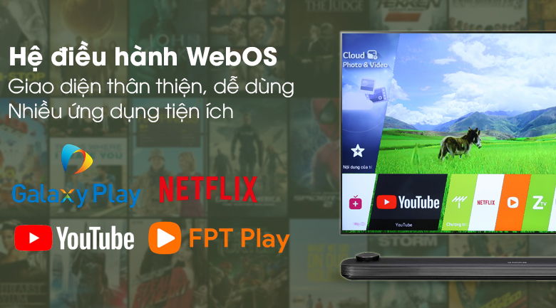 Hệ điều hành WebOS - Smart Tivi OLED LG 4K 65 inch 65W8PTA Hệ điều hành WebOS - Smart Tivi OLED LG 4K 65 inch 65W8PTA