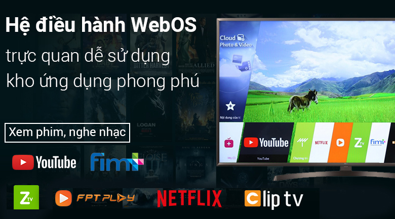 Smart Tivi LG 4K 65 inch 65UK6340PTF - Hệ điều hành