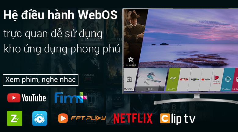 Hệ điều hành webOS Smart TV dễ sử dụng, thân thiện trên Smart Tivi LG 4K 75 inch 75SK8000PTA Hệ điều hành webOS Smart TV dễ sử dụng, thân thiện trên Smart Tivi LG 4K 75 inch 75SK8000PTA