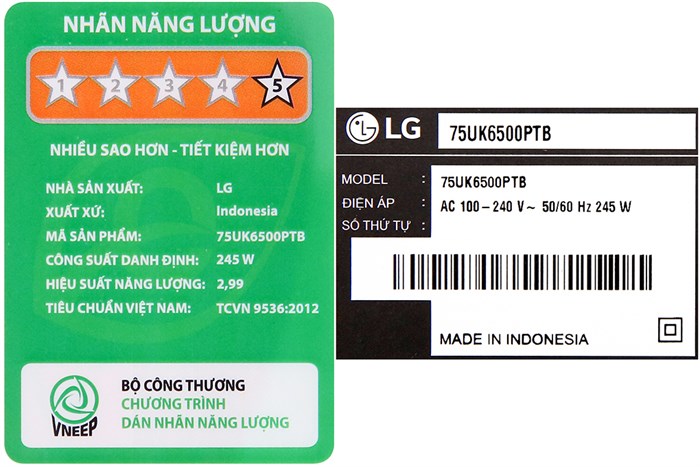 Smart Tivi LG 4K 75 inch 75UK6500PTB