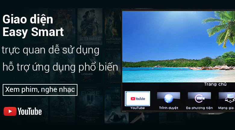 Smart Tivi Sharp 50 inch LC-50SA5500X