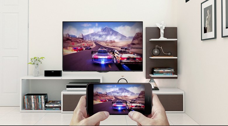Android Tivi Sharp 4K 50 inch LC-50UA6800X - Screen Mirroring