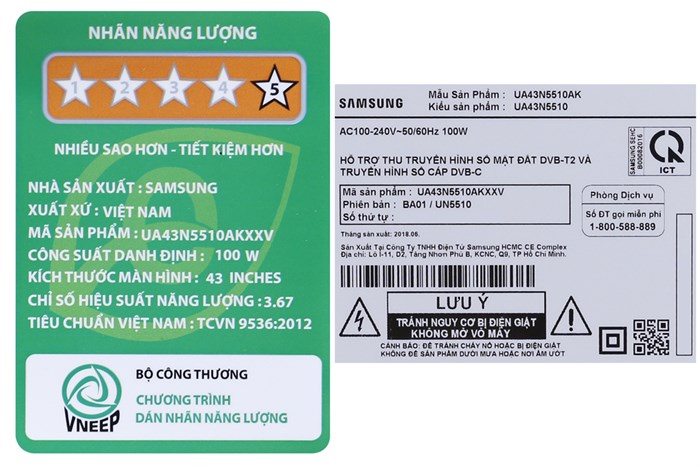 Smart Tivi Samsung 43 inch UA43N5510