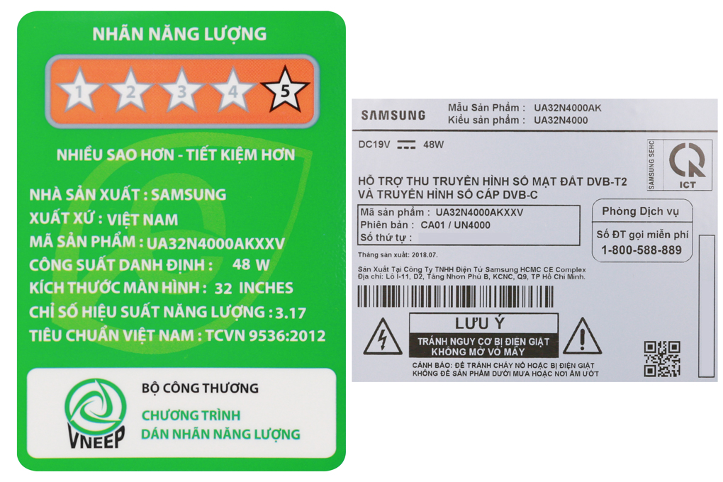 Tivi Samsung 32 inch UA32N4000 Màu Đen