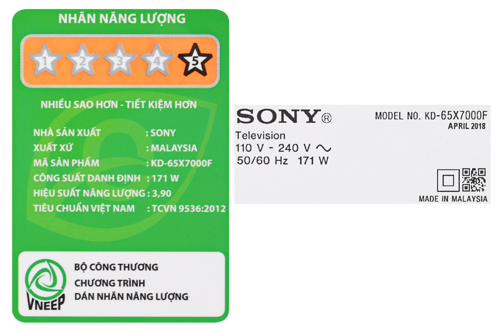 Smart Tivi Sony 4K 65 inch KD-65X7000F - 10