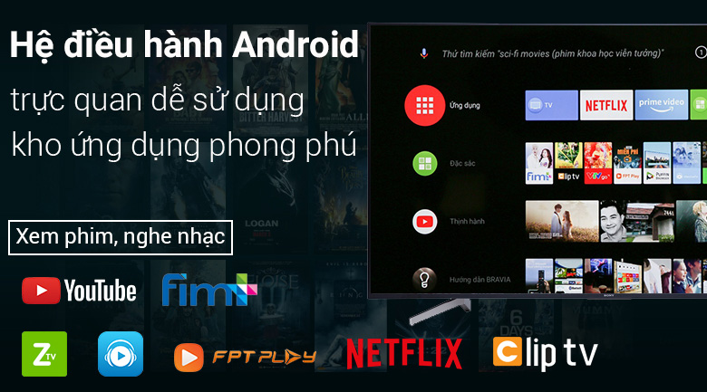 Android Tivi Sony 4K 60 inch KD-60X8300F