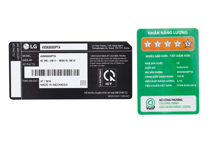 Smart Tivi NanoCell LG 4K 49 inch 49SK8000PTA