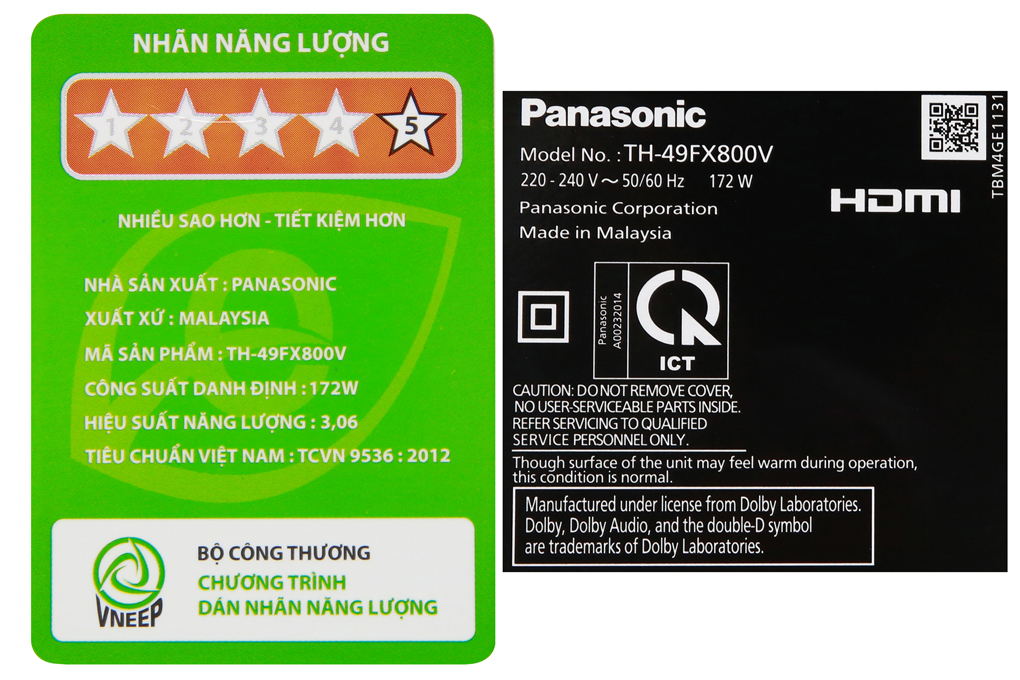 Smart Tivi Panasonic 4K 49 inch TH-49FX800V Màu Đen
