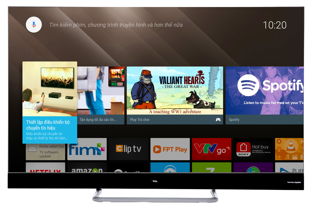 Android Tivi QLED TCL 55 inch L55X4 Màu Đen