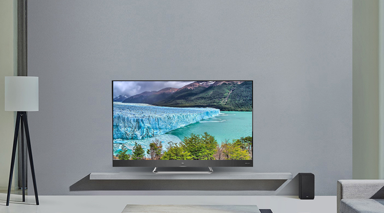 Thiết kế tinh tế, tối giản trên Android Tivi QLED TCL 55 inch L55X4