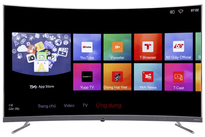 Smart Tivi Cong TCL 4K 55 inch L55P5-UC Màu Đen