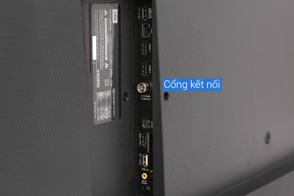 Smart Tivi Cong TCL 4K 55 inch L55P5-UC Màu Đen