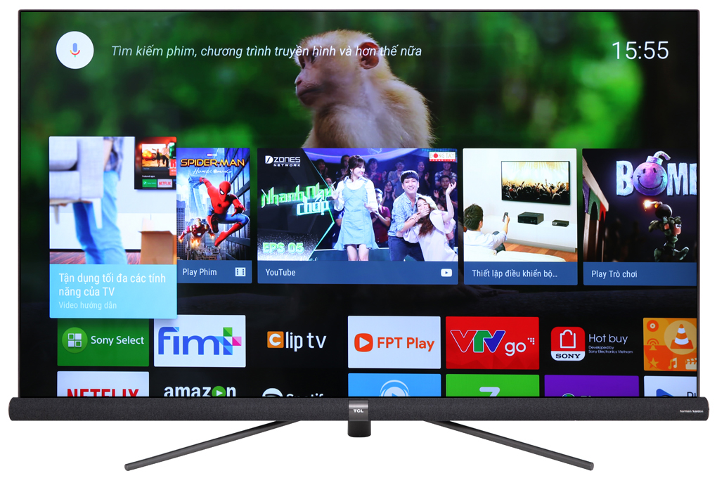 Android Tivi TCL 4K 55 inch L55C6-UF Màu Đen