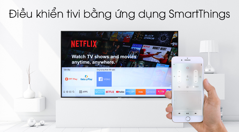 Ứng dụng SmartThings trên Smart Tivi Samsung 4K 50 inch UA50NU7090