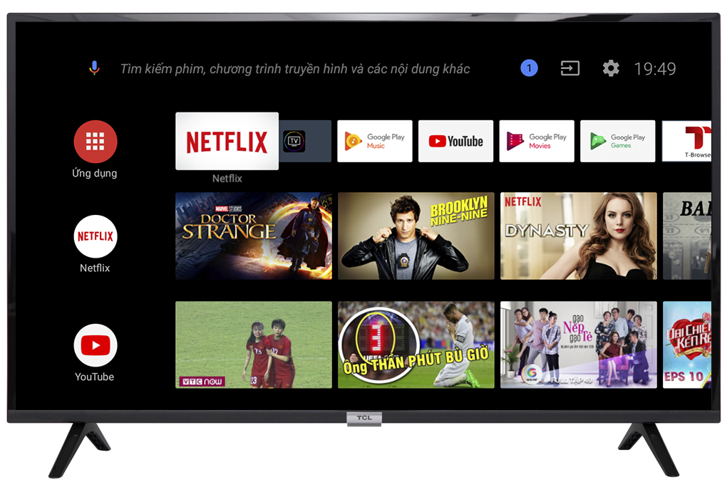Android Tivi TCL 43 inch L43S6500 Màu Đen