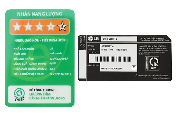 Smart Tivi LG 4K 43 inch 43UK6200PTA Màu Đen