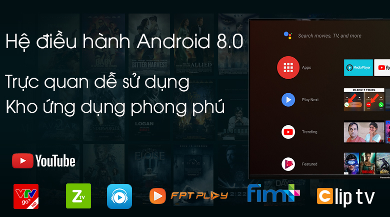 Android Tivi Panasonic 4K 49 inch 49FX550V