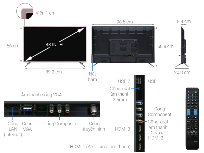 Android Tivi Mobell 43 inch 43S600A