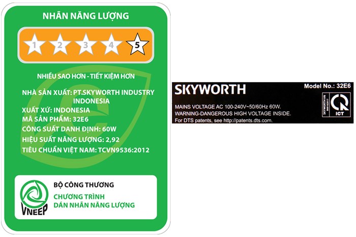 Android Tivi Skyworth 32 inch 32E6