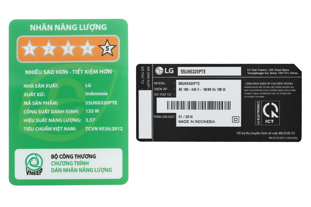 Smart Tivi LG 4K 55 inch 55UK6320PTE Màu Đen