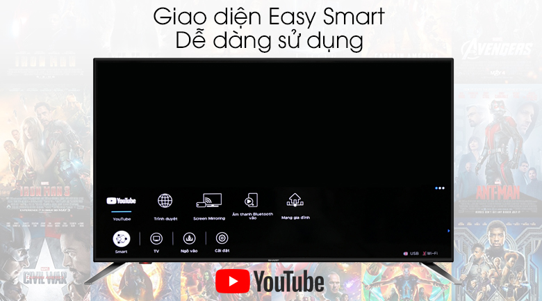 Smart Tivi Sharp 45 inch 2T-C45AE1X