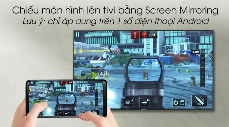 Smart Tivi Samsung 4K 43 inch UA43RU7100 - Screen Mirroring