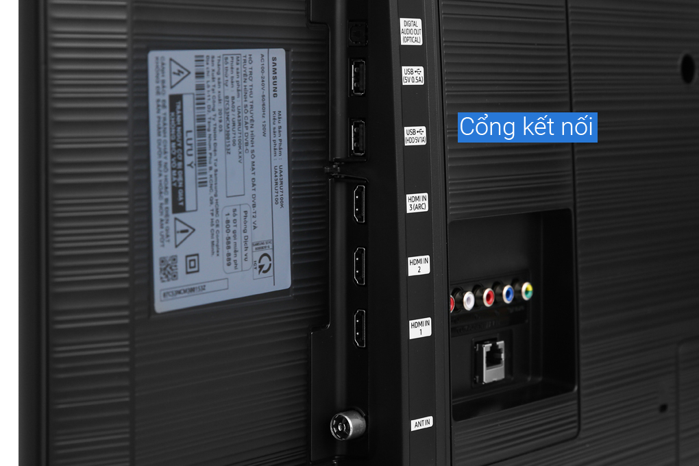 Smart Tivi Samsung 4K 43 inch UA43RU7100 Màu Đen