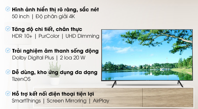 Smart Tivi Samsung 4K 50 inch UA50RU7100
