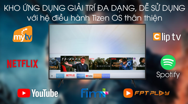 Smart Tivi Samsung 4K 55 inch UA55RU7100 Tizen OS