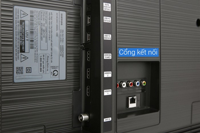 Smart Tivi Samsung 4K 55 inch UA55RU7100 Màu Đen