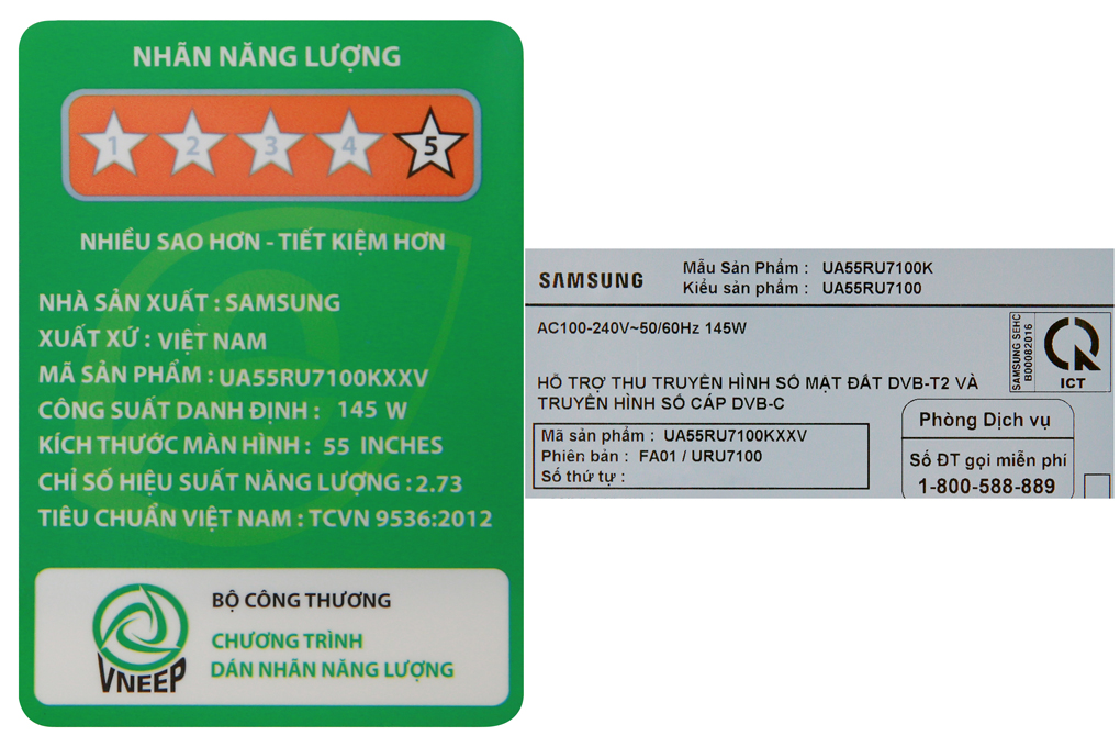 Smart Tivi Samsung 4K 55 inch UA55RU7100 - 9