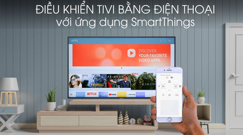 Smart Tivi Samsung 4K 55 inch UA55RU7200 - SmartThings