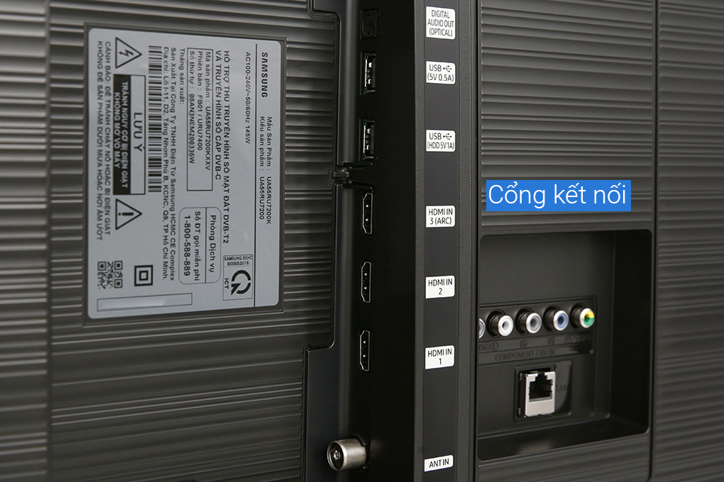 Smart Tivi Samsung 4K 55 inch UA55RU7200 Màu Đen
