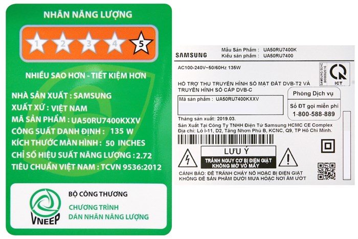 Smart Tivi Samsung 4K 50 inch UA50RU7400 Màu Đen