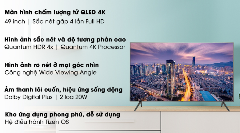 Smart Tivi QLED Samsung 4K 49 inch QA49Q65R