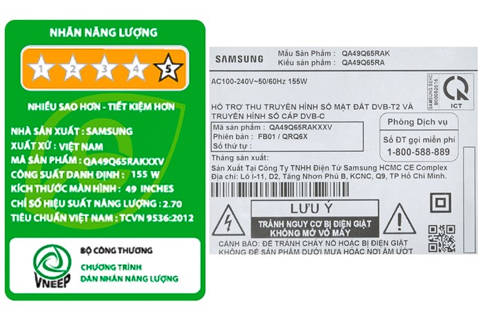 Smart Tivi QLED Samsung 4K 49 inch QA49Q65R Màu Đen